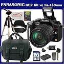 Panasonic Lumix DMC-GH2 16.05 MP Live MOS Interchangeable Lens Camera with 3-inch Free-Angle Touch Screen LCD and 14-140mm HD Hybrid Lens (Black) with SSE Pro Kit. Including Extra Replacement Battery, External Charger, Soft Carrying Case, SLR DVD, 8GB SDHC Memory Card, Full Size Tripod and more...